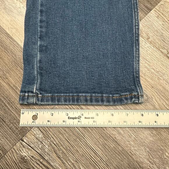 Levis 505 Red Tab Blue Mens 38x30 Straight Medium Wash Faded Front Denim‎ Jeans - Picture 10 of 11